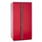 IOMABE ORGS2DBF6R 91cm Side-by-Side koelkast rood vrijstaand