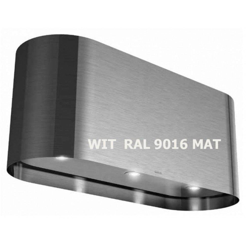 Wave Design 1109.02 wandschouw afzuigkap 90 cm - WIT RAL 9016 mat - vaste interne motor - LEDlampen dimbaar