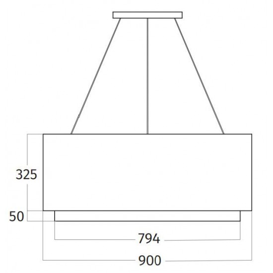 Wave Design 2630.70 LAMP 90 cm - RVS - LEDDISC