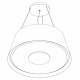 Wave Design 2627.41 afzuiglamp 90 cm - geschikt voor lederen bekleding - kleur naar keuze - interne motor - LED